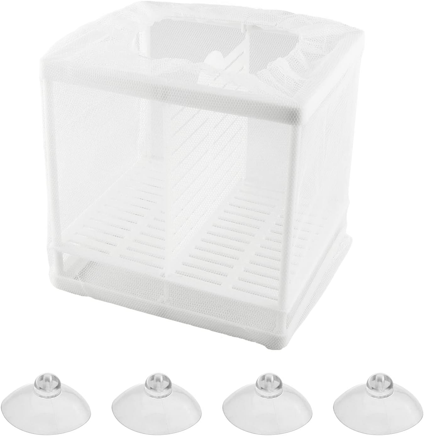 Aquarium Fish Breeder Box Fish Isolation Box Small Size (with Partition) Hatching Box Fish Breeding Incubator Net