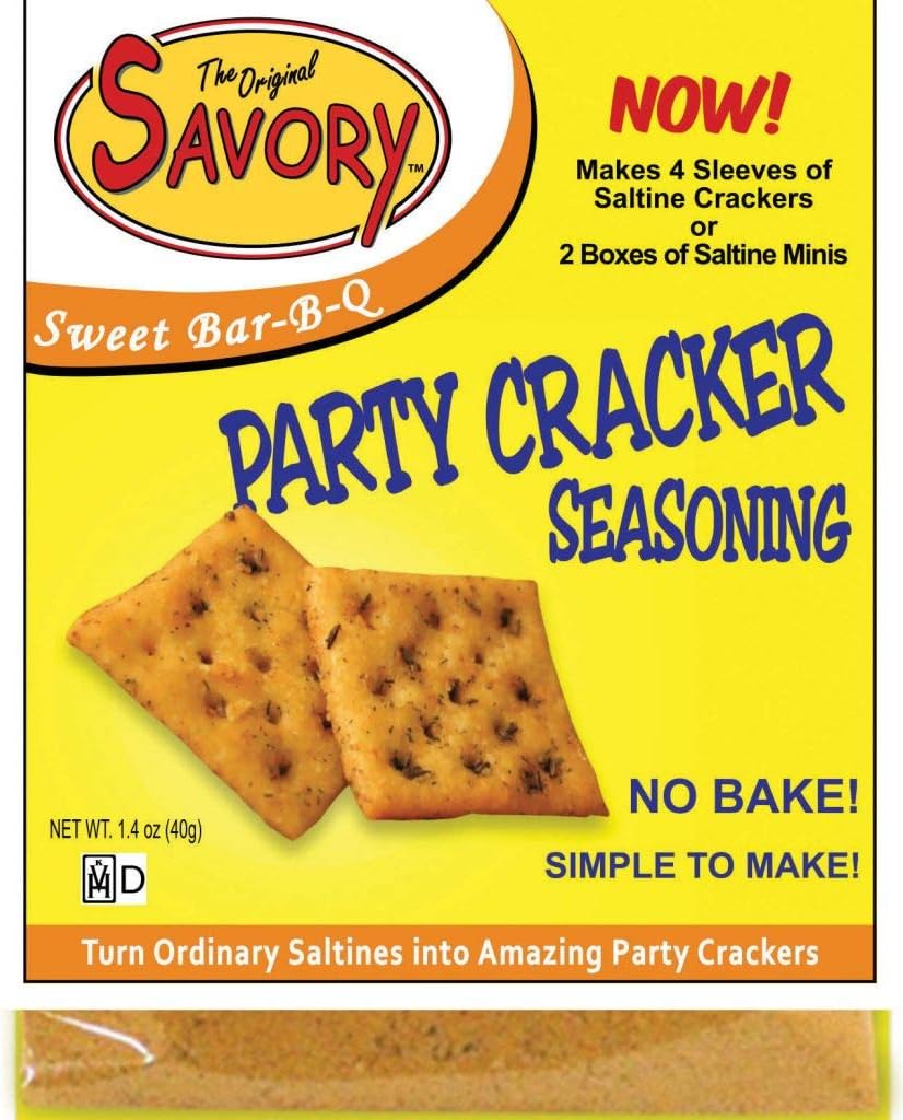 Savory Saltine Seasoning, 1.4 Ounce, Sweet Bar-B-Q, 1 Pack