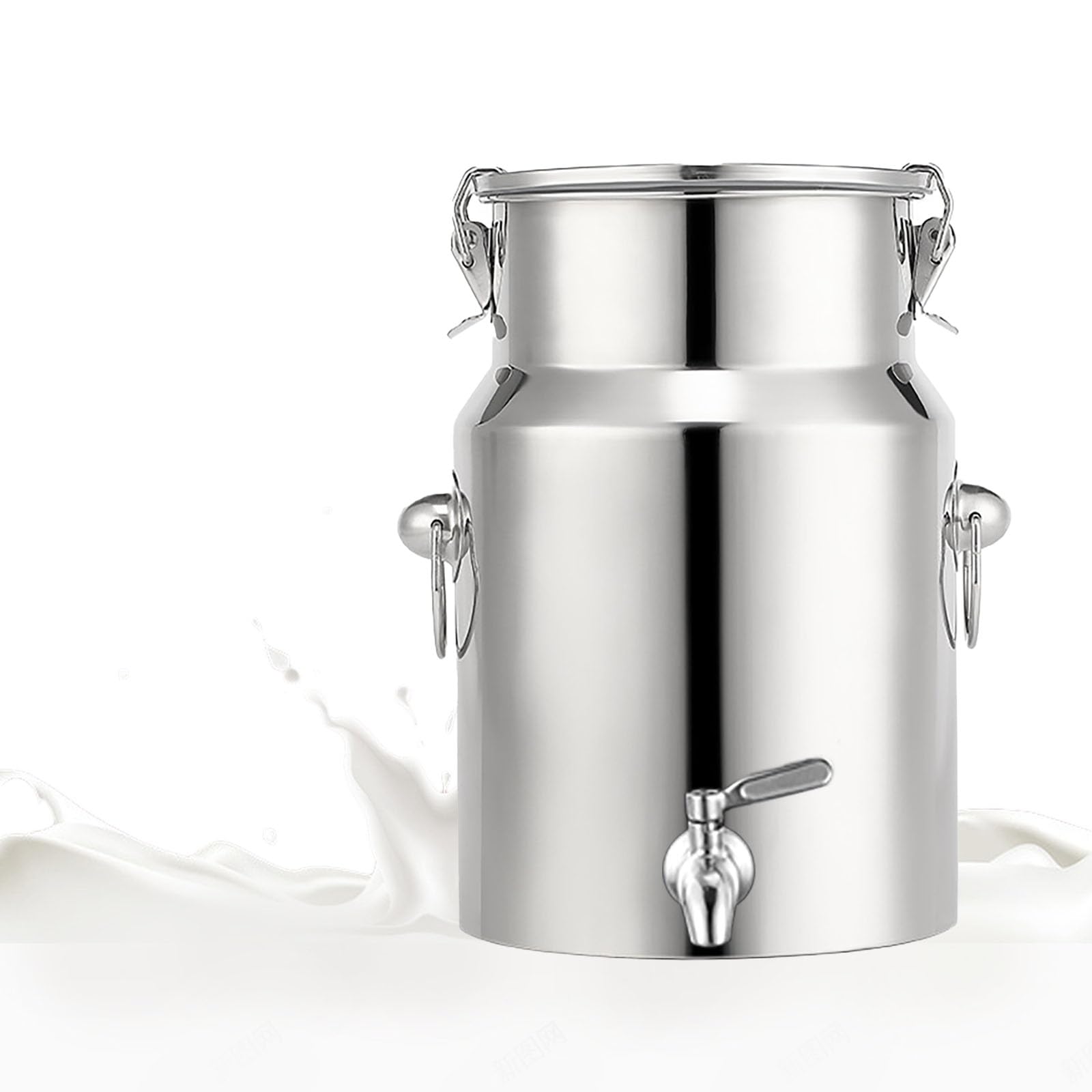 SaryEdge Milk Jug Stainless Steel Milk Transport Barrels Heavy Duty Milk Jug with Tap and Sealed Lid for Milk Oil,14L,9L,9L