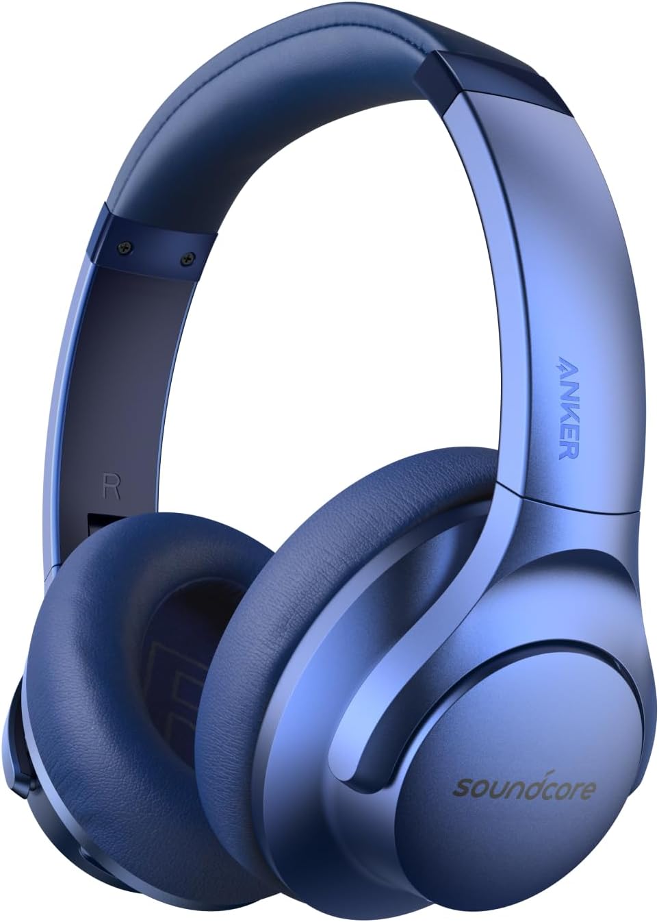 Soundcore Anker Life Q20 Hybrid Active Noise Cancelling Headphones, Wireless Over Ear Bluetooth Headphones, 60H Playtime, Hi-Res Audio, Deep Bass, Foam Ear Cups, Travel, Office, USB-C Charging