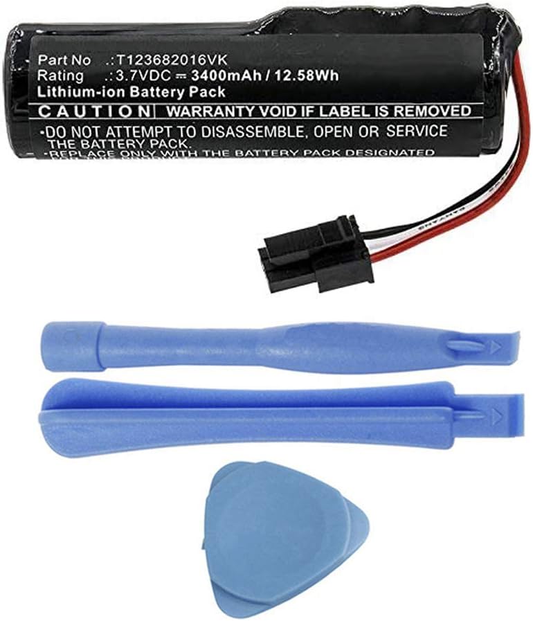 3400mAh Extended T123682016VK Battery Replacement Compatible with Logitech Ultimate Ears UE Boom 3 Wireless Waterproof Bluetooth Speaker