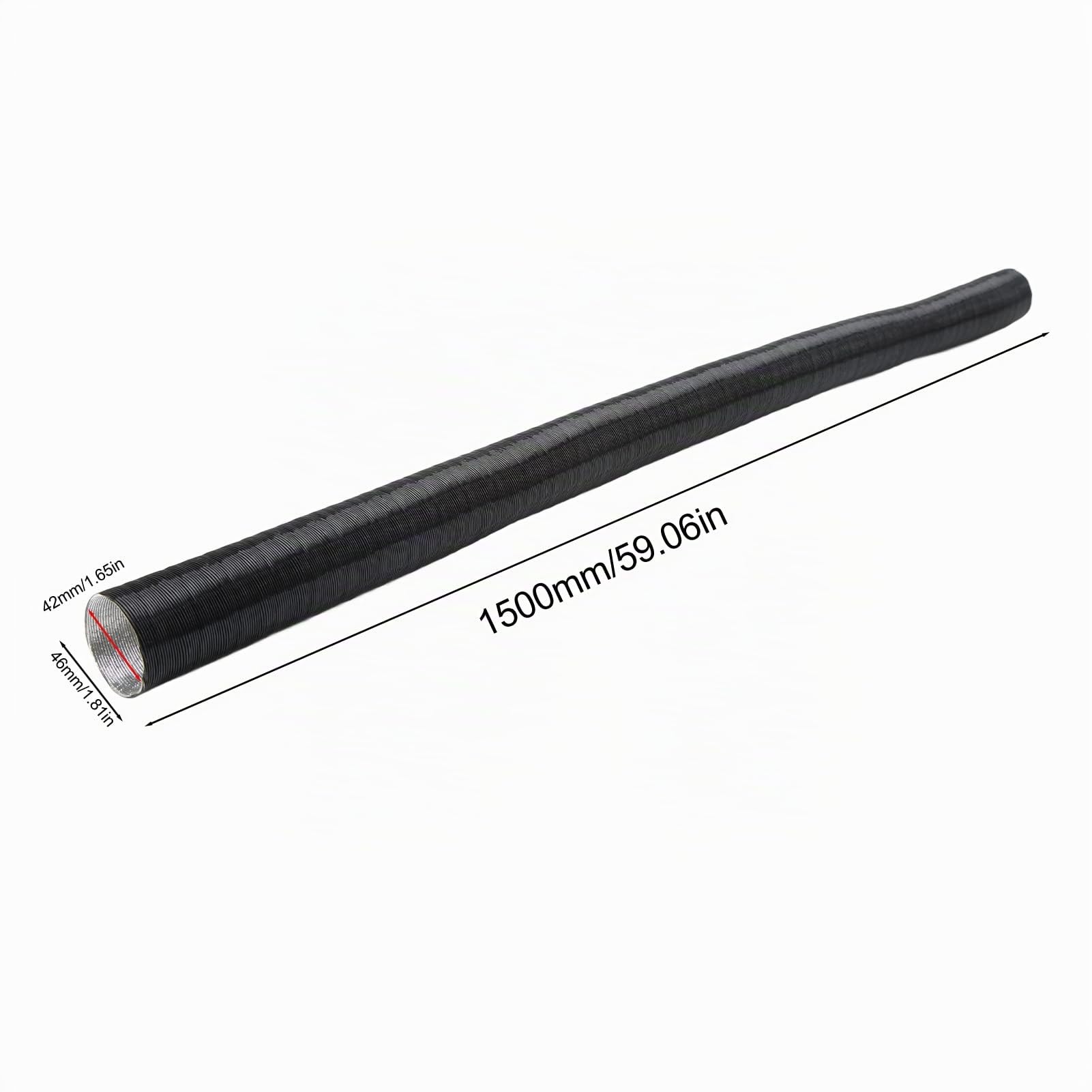 Manguera de calefacción de 42 mm, 4 unidades, 42 mm, tubo de calefacción automático, entrada de aire, salida, tubo de escape, tubo corrugado, tubo flexible para Eberspacher, tubo de conducto de