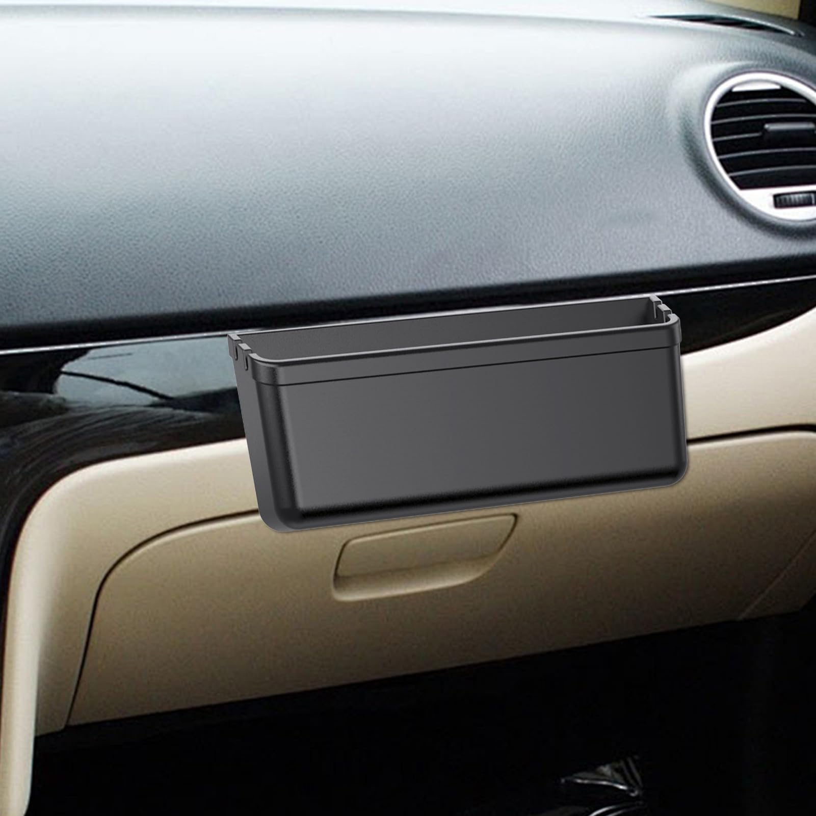 de almacenamiento lateral para puerta de coche - Organizador automático adhesivo, soporte compacto para monedas y objetos pequeños, diseño fácil de montar, interior resistente | Access