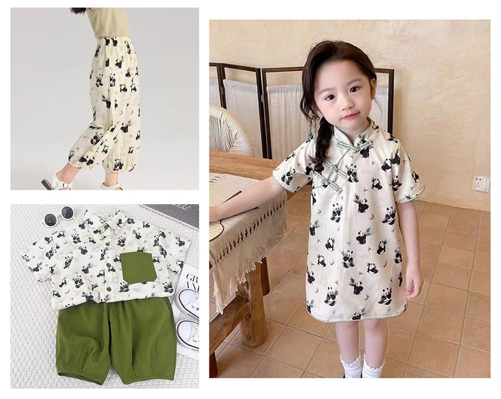 ブランコに乗ったパンダパネル生地　ハンドメイド ブランコに乗ったパンダパネル生地 ハンドメイド