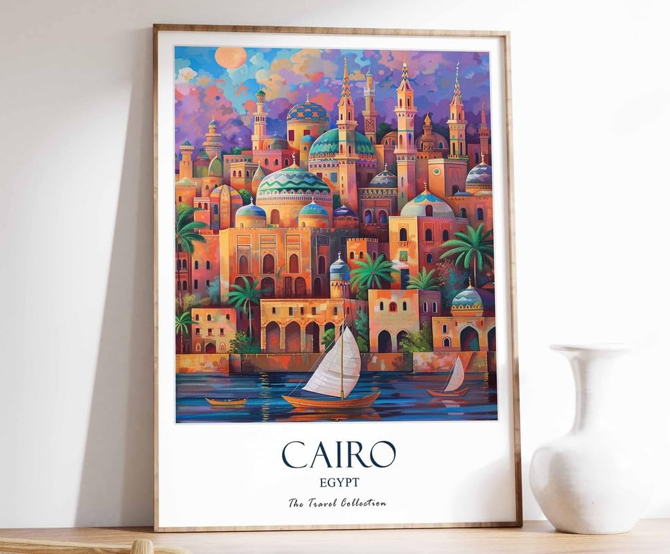 Art Islamique sur Toile Rompez la Monotonie Déco Murale Égypte Affiches Caire A0