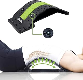 ellostar Back Stretcher, Lumbar Back Pain Relief with Multiple Level Lumbar Back Massager and Pain Relief, Great for Worko...