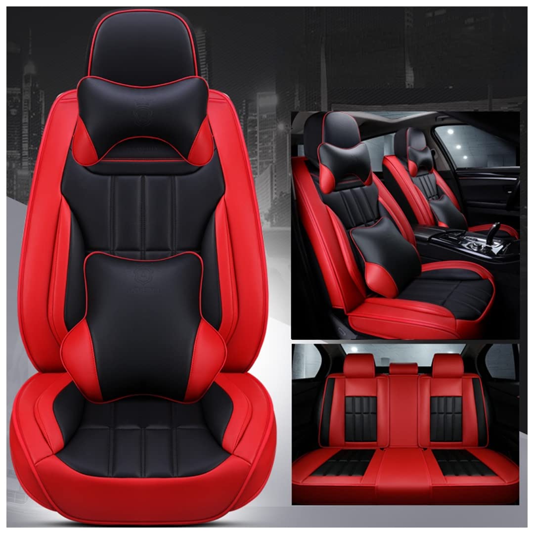 VaNgLi Auto Pelle Impermeabile Circondati di Alta qualità Set Coprisedili per GMC Terrain 2000-2023 Sedili Anteriori e Posteriori,D
