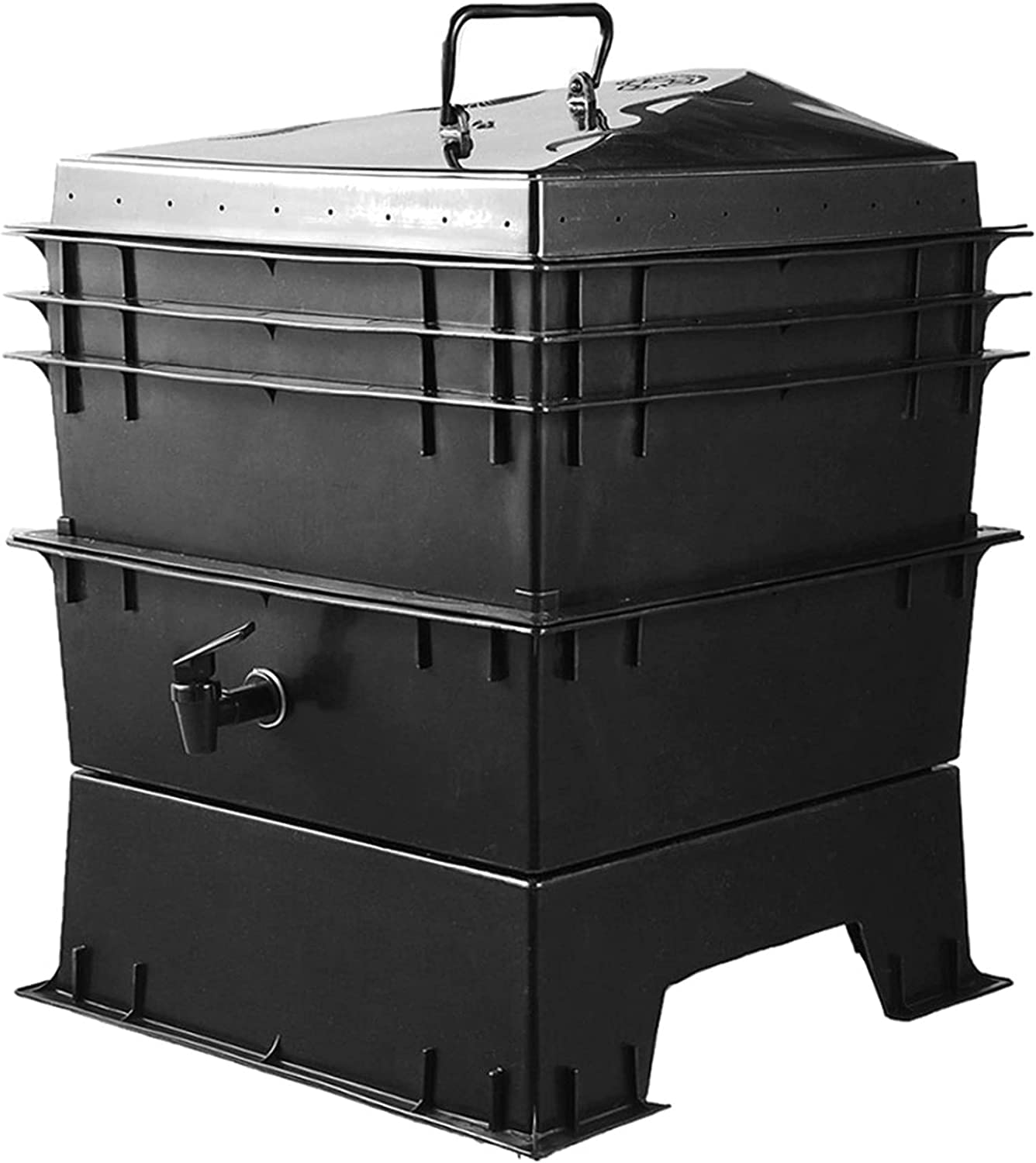 Buy 3Tray Worm Compost Bin, Easy Setup & Sustainable Design Worm Factory