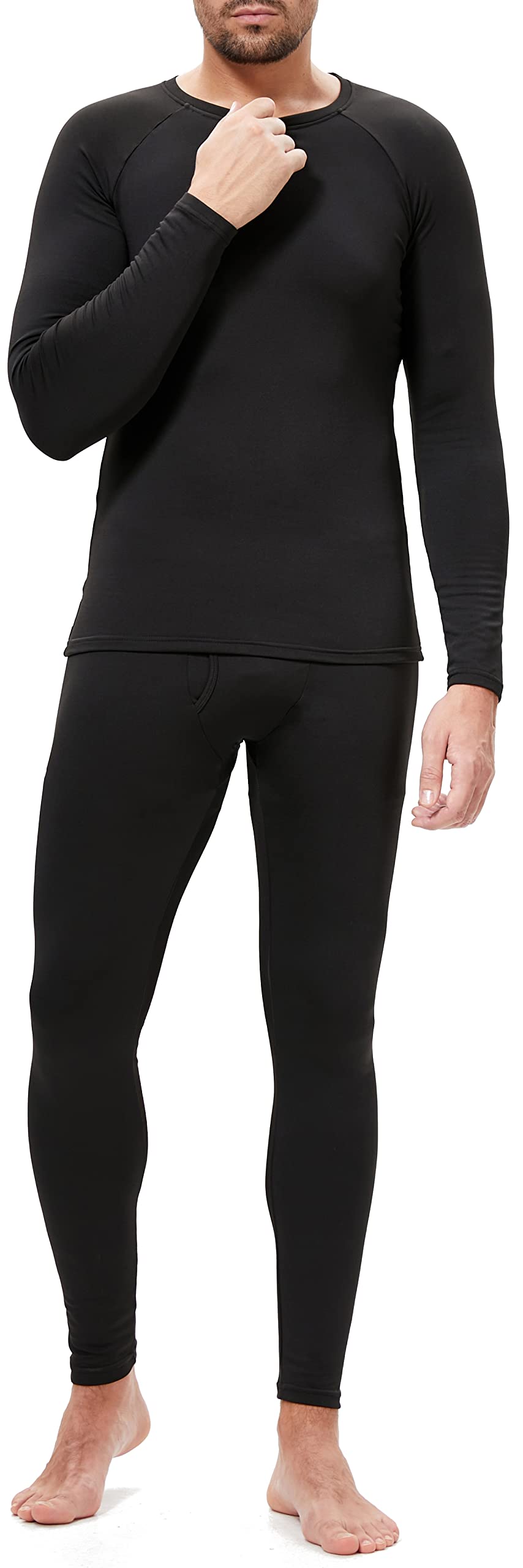 BenBoy Biancheria Intima Termica Uomo Set di Biancheria Funzionale Intima Traspirante Base Layer Invernale Termiche Abbigliamento Termico Intimo per Sci Ciclismo Corsa