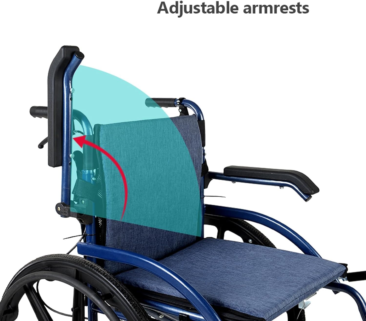 Wózek inwalidzki Rolstoel All Terrain Transportrolstoelen Hoge prestaties Lichtgewicht rolstoel Handmatige transportstoel Sportrolstoel wygodne