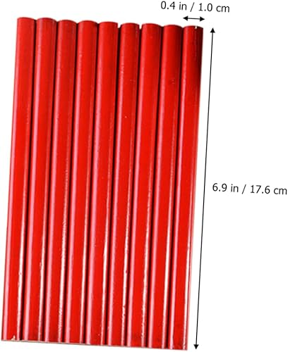 Miniatura 7 de Paquete de 100 lápices de carpintero, lápices planos de construcción para carpintería, lápices de marcado para proyectos de constructores