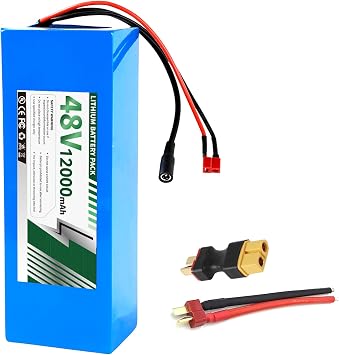 48V 36V 12Ah 15Ah 20Ah Ebike Battery, with Built-in 30A BMS Suitable,Compatible with E-Bikes, Scooters, ATVs, Motorcycles and More for 250W-750W Electric Bicycle Motor DIY Projects