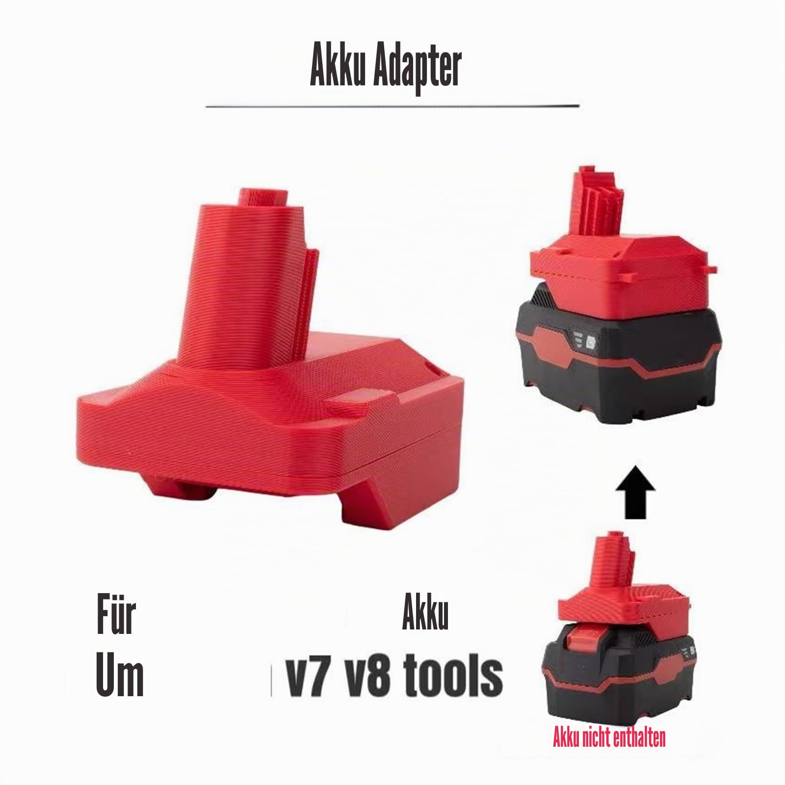 Konverter-Batterie-Adapter, Kompatibel for Lidl Parkside, X20v Team to, Kompatibel for Dyson, V7 V8 Staubsauger Elektrowerkzeug (ohne Batterie Und Werkzeug)