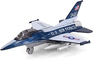 Flying Tiger U.S. Air Force F-16, Blue 980N - 7.5" Scale Diecast Model Car
