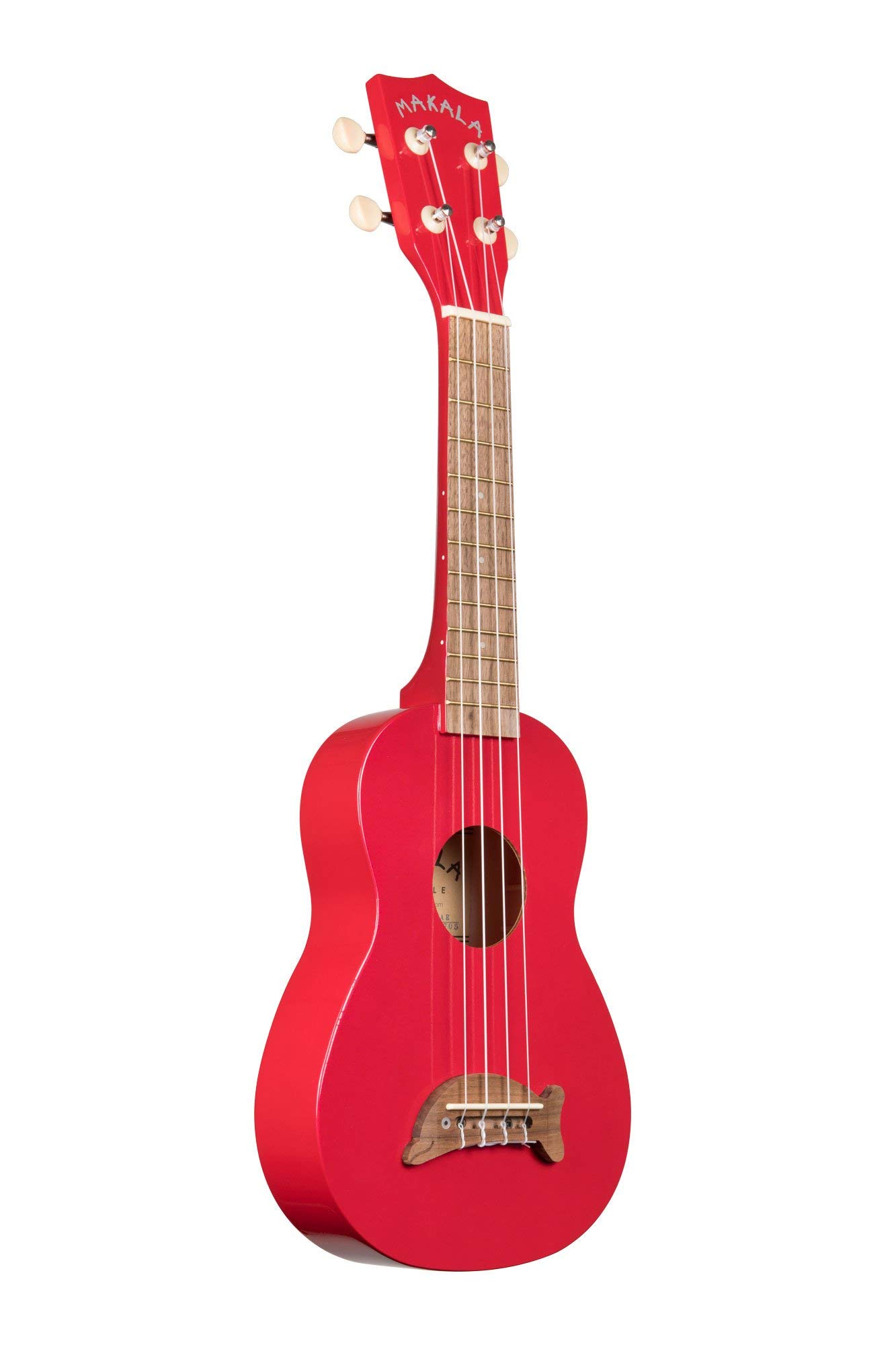 KalaMK-SD CAR Makala Dolphin Soprano Ukulele - Candy Apple Red