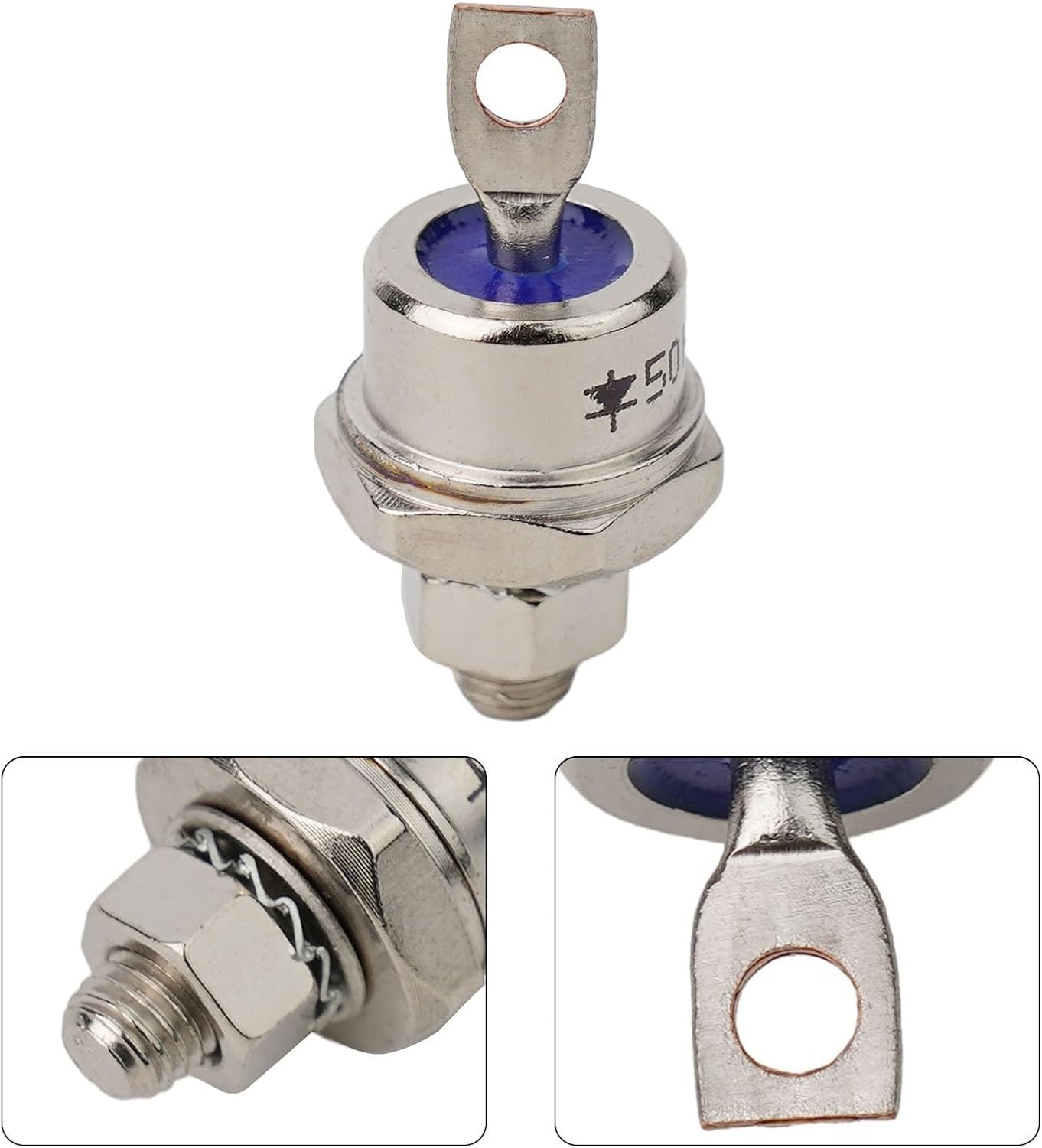 Stud Mount Diode Rectifier 85A 70A 50A 40A 25A 1200V Positive Cathode Negative Anode High Current Rectifier for Battery Charging Converters Power Supplies(50HF 120)