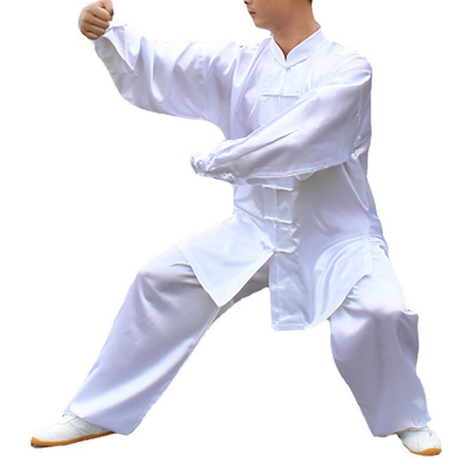 GoldeneAmeisen Tai Chi Uniform,Unisex Martial Arts Clothing Kung Fu,Chinese Traditional Uniforms For Tai Chi And Wing Chun,Chinese Tang Clothing Suit,Easy To Wear,For Morning Exercise,Tai Chi,Kung Fu