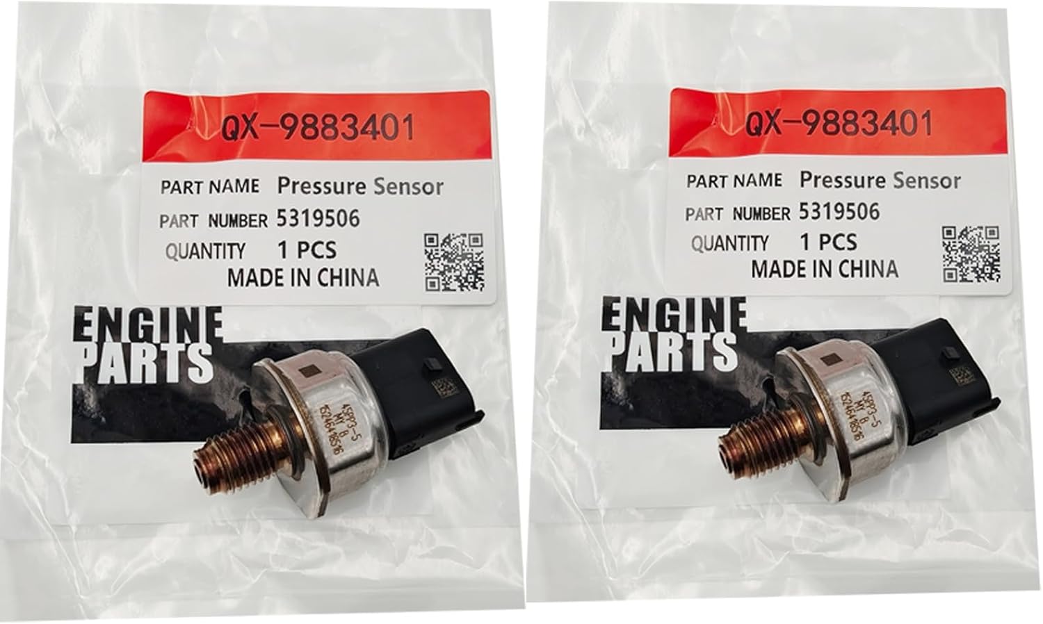 New 10X Pressure Sensor 5319506 5319506F 45PP3-5 45PP35 Compatible for Cummins QSF3.8 Engine 35D-9 40D-9 45D-9 50DA-9 50D-9 60D-9 70D-9 Forklift