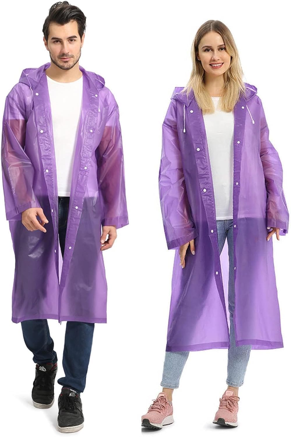 yuveo Waterproof Unisex Rain coat with Hood and Elastic Cuffs, Full Sleeve, EVA Material, Unisex, Reusable, Lightweight, Universal Size, for Men and Women Pack of 1-picture-54