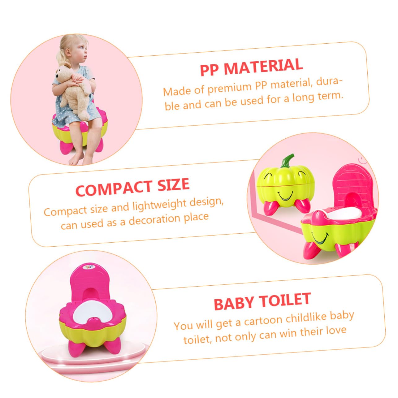 ORFOFE Töpfchen-trainingssitz Für Jungen Und Mädchen Baby-toilettentraining Töpfchen Übergangstöpfchen Für Kleinkinder