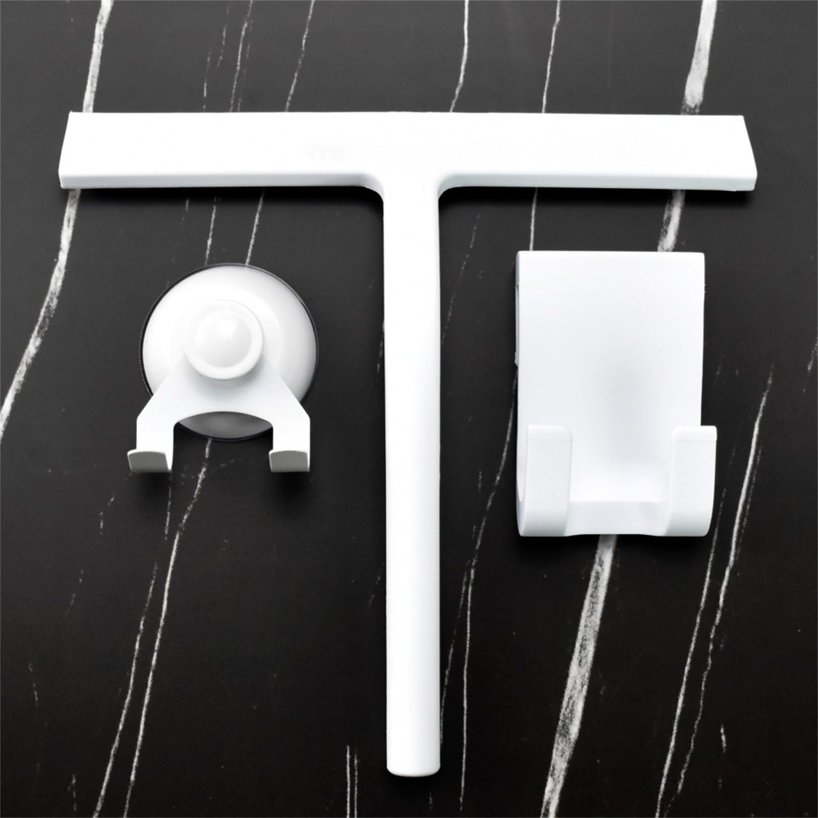 Portable Handheld Glass Scraper with Hook Silicone Easy Solution for Bathrooms and Car Window