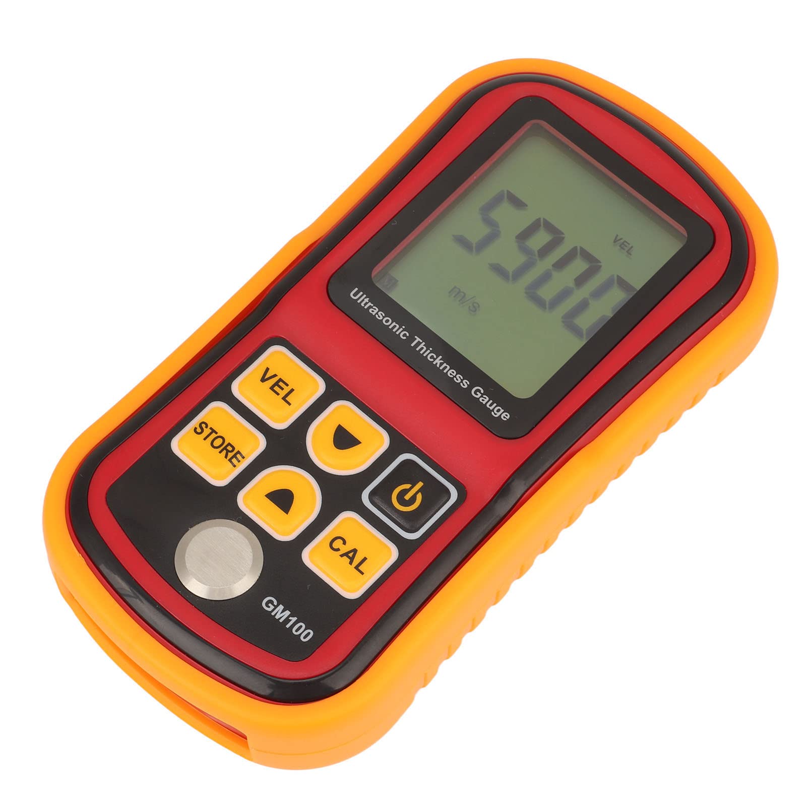 Haofy Medidor de Espesor Digital Pantalla LCD de 4 Dígitos Medidor de Espesor de Metal con Vista Estadística para Taller de Mecánica de Cobre y Acero