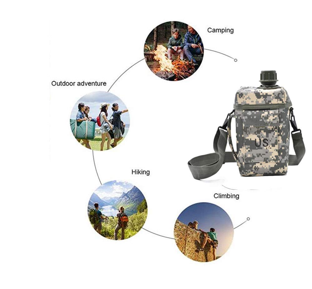 Amazon.com: JFFCESTORE Military Canteen Squared Insulated