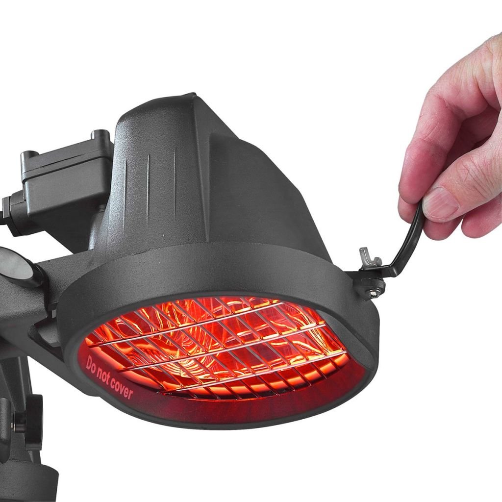 Eurom Riscaldamento per patio "Parasol Heater 1500", nero, 1500 W, 333329