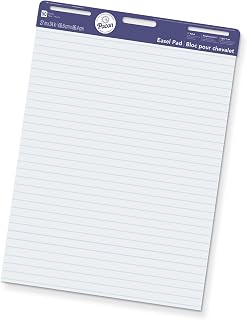 Pacon White 1In Ruled Easel Pad, 27 X 34 Inches, White, 50 Sheets (3386)