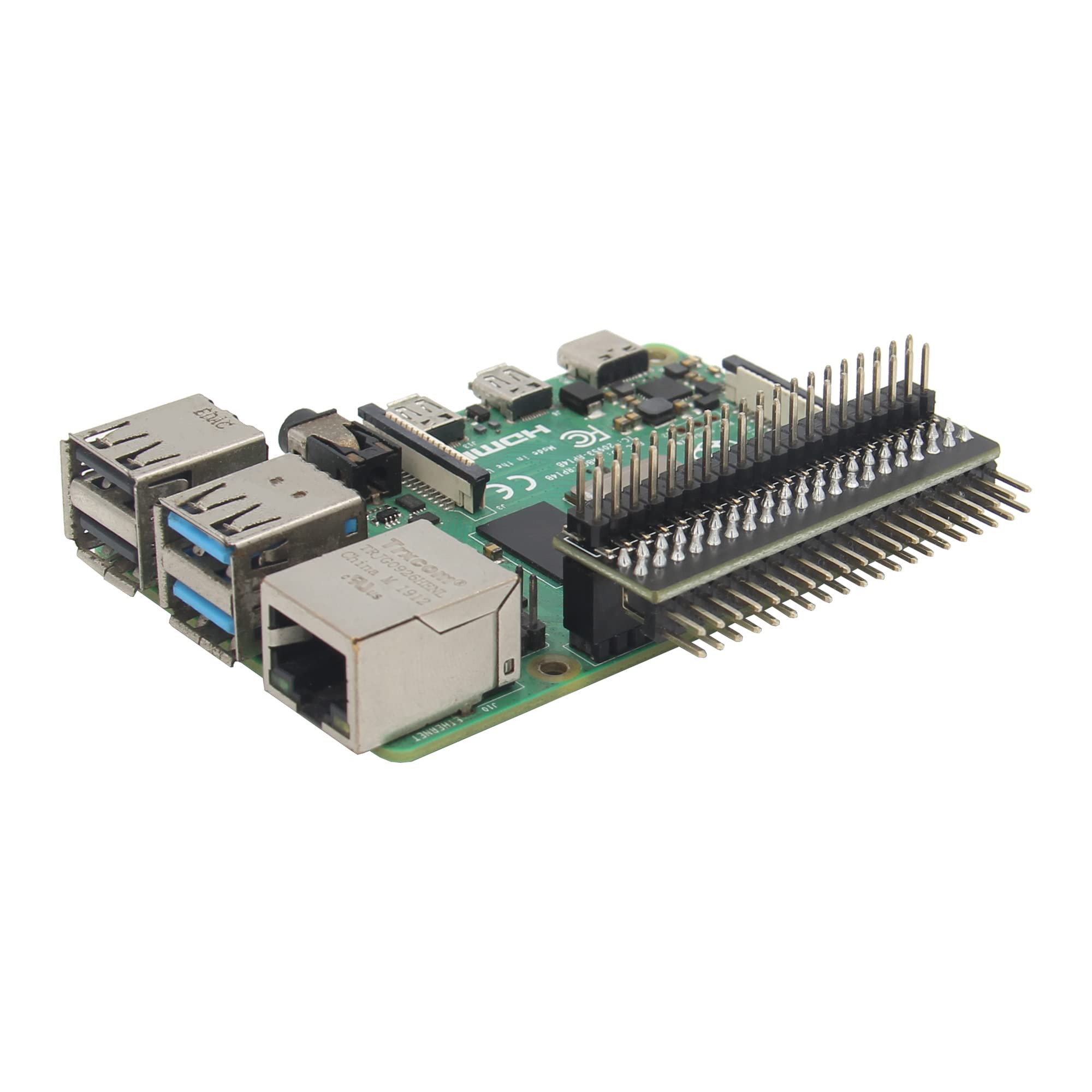 Geekworm GPIO Extension Header (G341) / 1-to-2 40 Pin GPIO Edge Adapter Board for Raspberry Pi 5 / Raspberry Pi 4 / 3B+ / 3B / Zero W/Zero