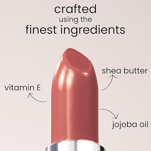 Vista 26 de nude envie Barra de labios Mocha – Lápiz labial vegano certificado en crueldad con parabenos, sin parabenos, enriquecido con vitamina E y aceite