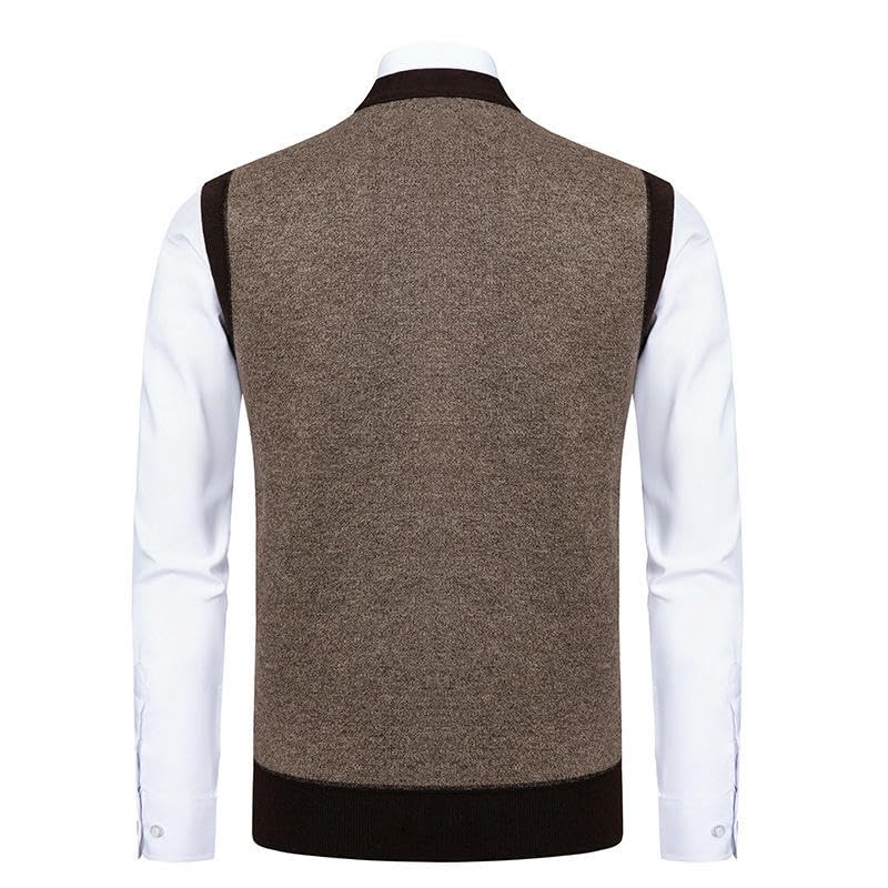 Cárdigan para hombre sin mangas perfecto para lucir informal y cómodo en la oficina 2