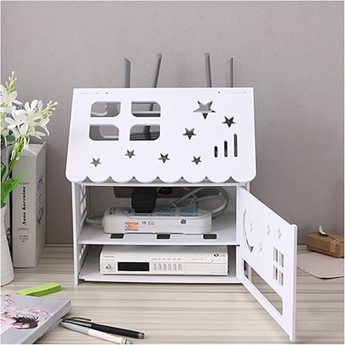 Caja de gestión de cables, caja de gestión de cables multifuncional, caja de almacenamiento para enrutador de escritorio, caja organizadora de