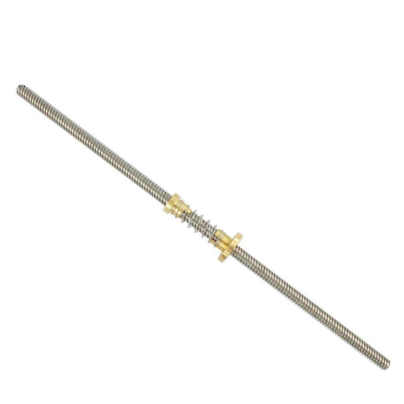 ACVACV T8 Lead Screw Set Trapezoidal Leads Screws Stepper Motor+Anti-Backlash Nut 8MM Thread 8mm, For 3D Printer(250mm)