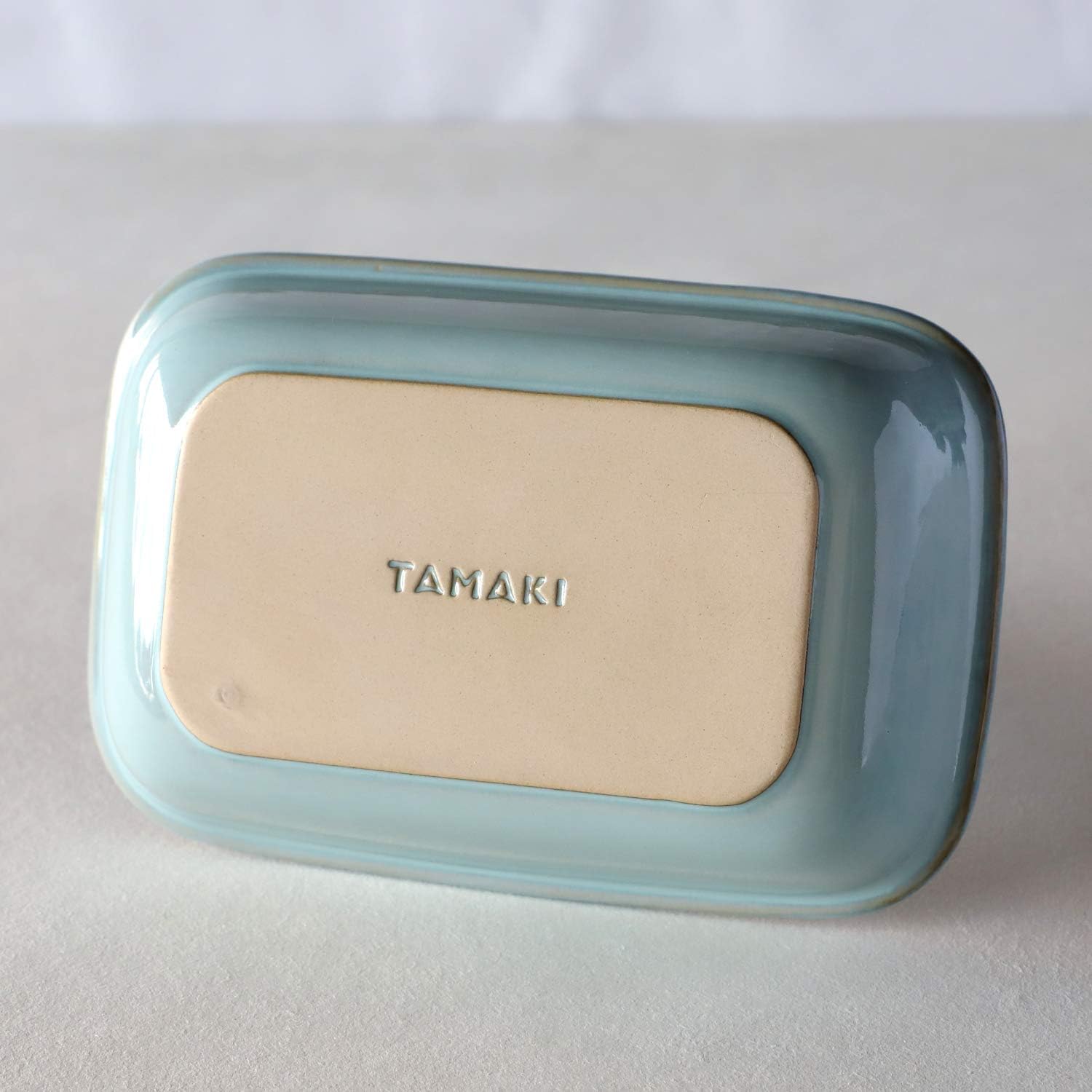 TAMAKI HINATA T-932025 Hinata Gratin Dish, Rectangular, Blue, 7.5 x 5.1 x 1.7 inches (19 x 13 x 4.2 cm), Microwave, Dishwasher, Oven Safe