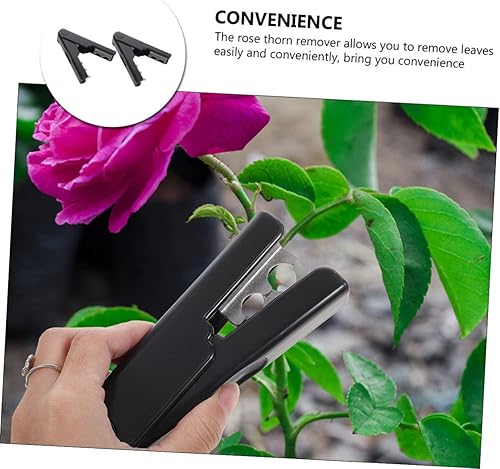 Miniatura 7 de CHILDWEET 2 alicates de perforación de flores, podadora de árboles, herramientas manuales, removedor de espinas y hojas, removedor de tallos de