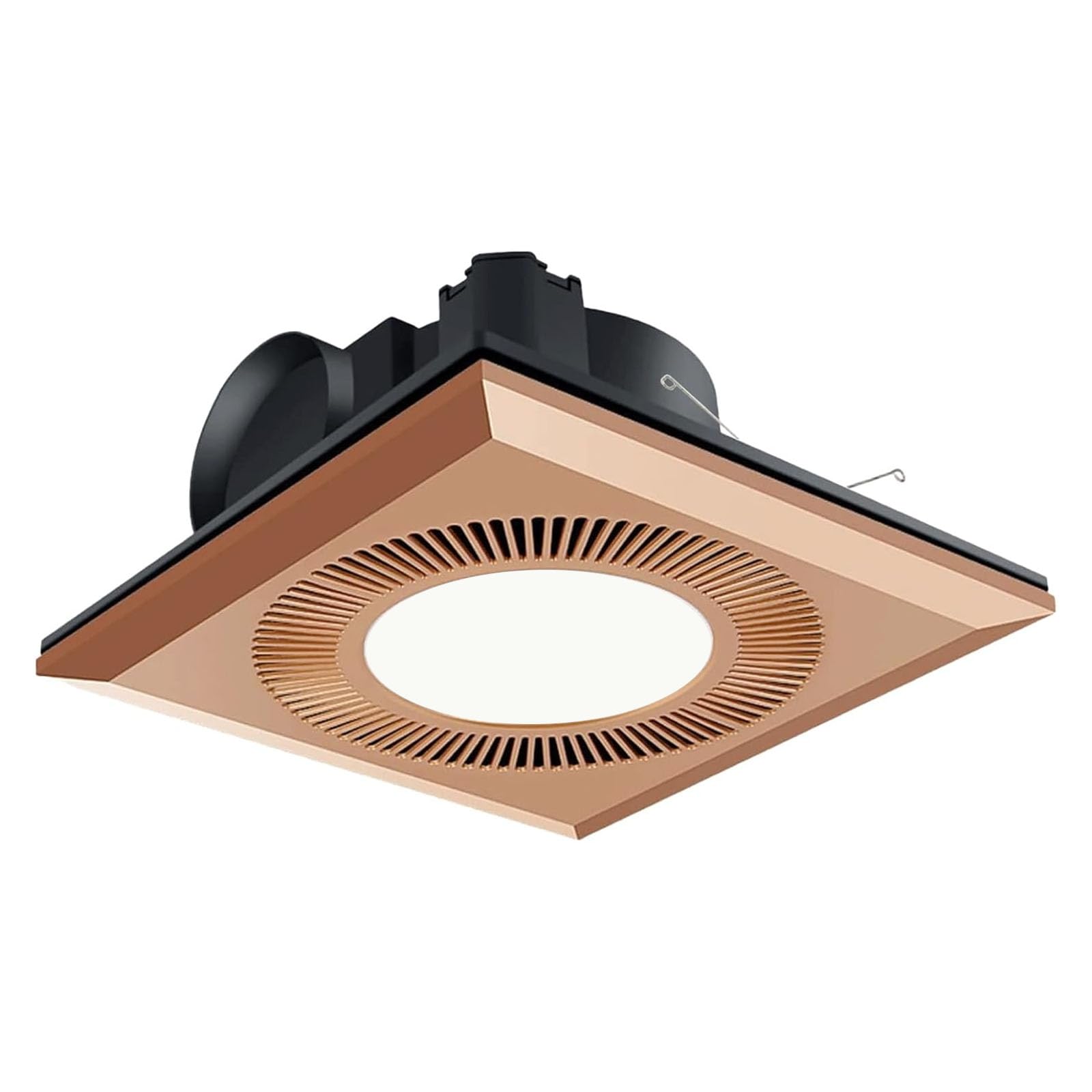 bathroom exhaust fan with led light vent fans for ceiling,ventilation fan light combo 374 cfm 1.2 sones quiet for bathroom shower restroom farmhouse