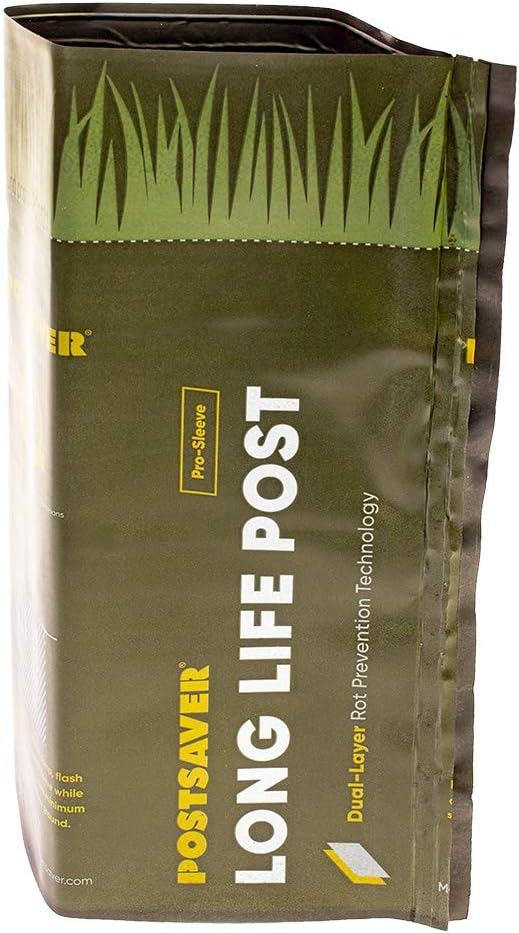 POSTSAVER Rot Protection Sleeve | for (3.5” x 3.5”) or (4.7 Dia) Posts | Protect Wood Posts from Ground-Line Rot | 1 Piece (SKU 4.5)