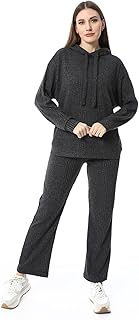 Andora Womens Slip On Hooded Ripped Pants Modern (pack of 1)