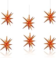 Vista 18 de 6 Globos de Papel de Aluminio con Forma de Estrella Negra de Una Pieza, Globo de Estrella de 14 Puntas 4D Cono Starburst de Mylar de 22 Pulgadas