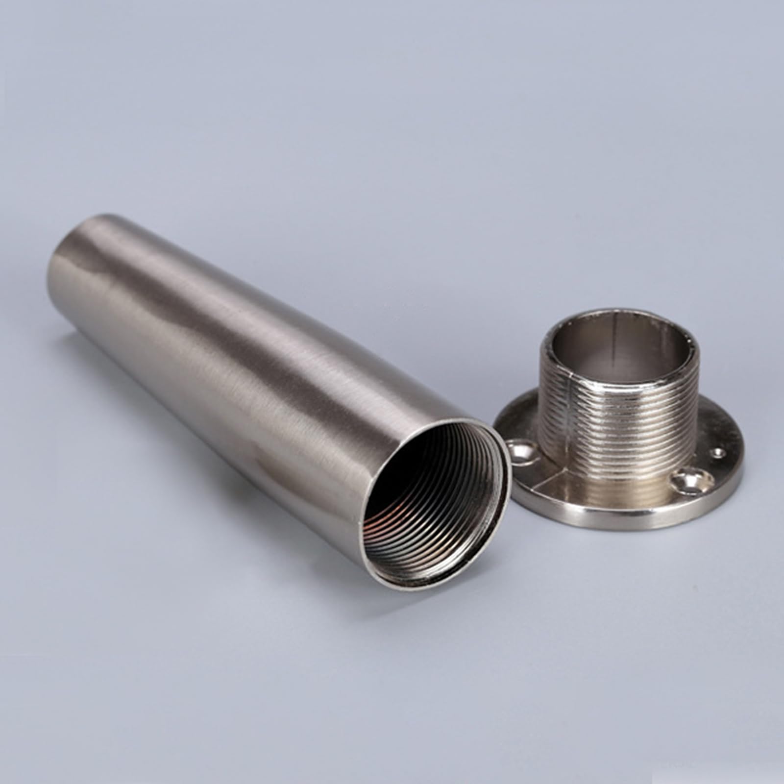 Generico Piedini per Divano Spazzolati da 15 cm 4 Pezzi Superficie Conica in Lega di Zinco Galvanizzata Altezza Piedini per Tavolo: 8-15 cm Gambe per Divano 15 cm/6"