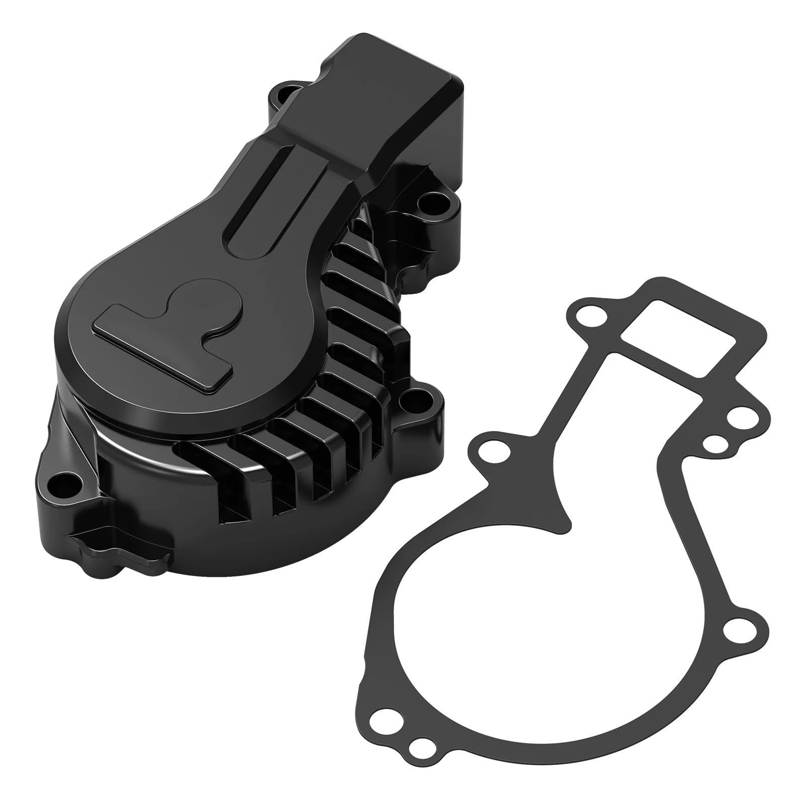 "Części motocyklowe Zespół pompy " Pasuje do 690 Pasuje do Enduro R 690 Pasuje do SMC R Pasuje do Husq&varna 701 Żebrowana pokrywa pompy wodnej(Black)