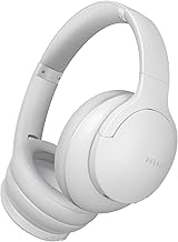 DOQAUS Casque Bluetooth sans Fil, Bluetooth 5.3 Casque Bluetooth avec 3 Modes EQ, 90H Durée Lecture, Cache-Oreilles protéines Souples, Casque stéréo HiFi avec Microphone, pour Travail/Vie (gris clair)