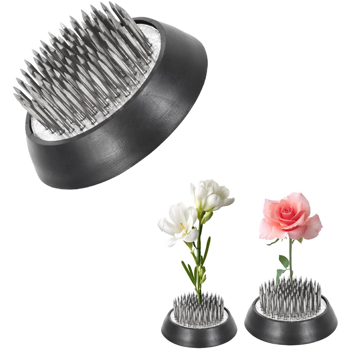Stainless Steel Flower Arranger,Round Flower Decoration Tool,Fixed Plant Tool,Suitable for Gardens,Hotels,Decoration,Art,and Home Life (D70)