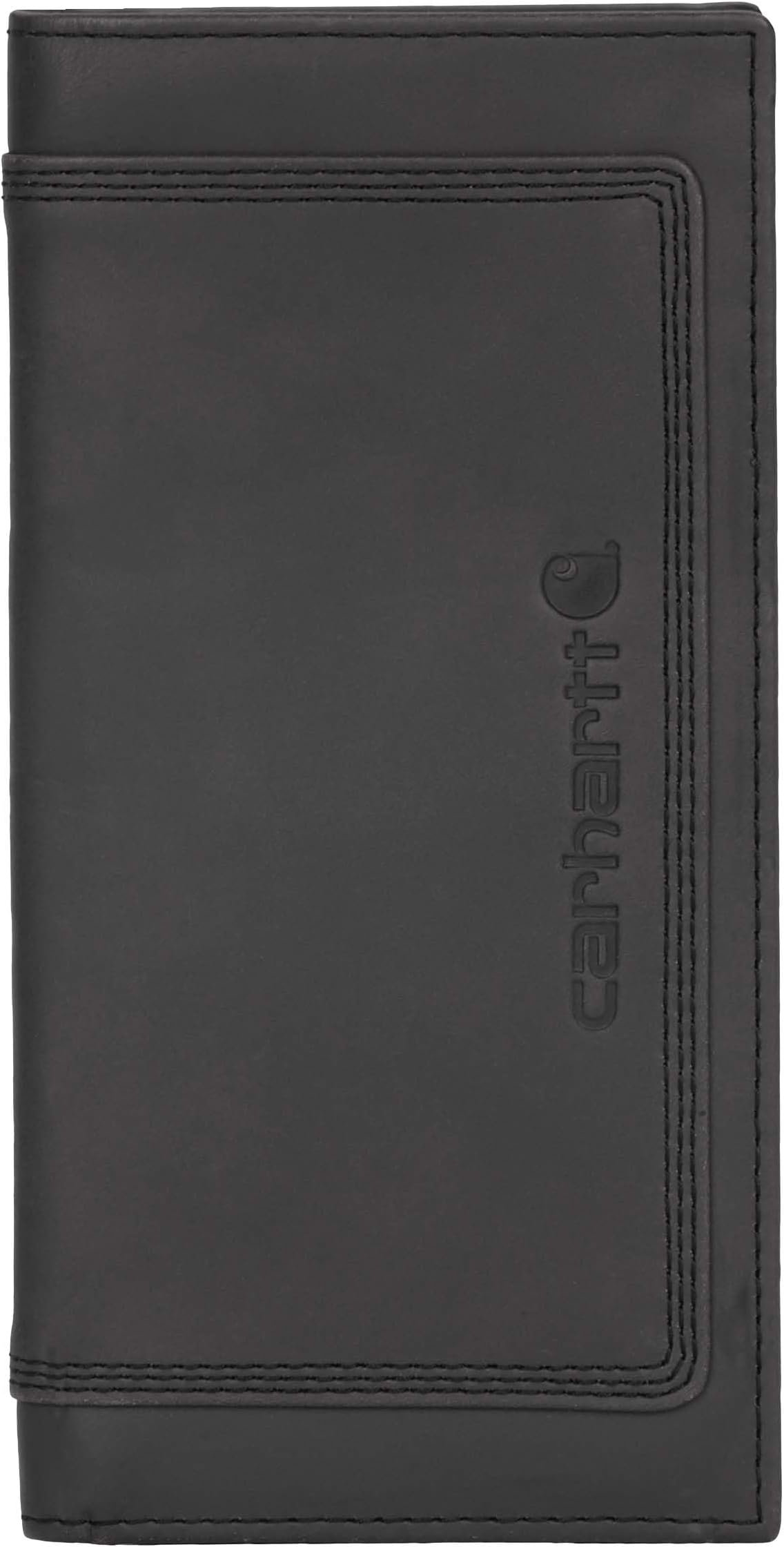 Men's Rugged Leather Triple Stitch Wallets, Available in Multiple Styles, Black (Rodeo), One Size, Rugged Leather Triple Stitch Wallets, Available in Multiple Styles
