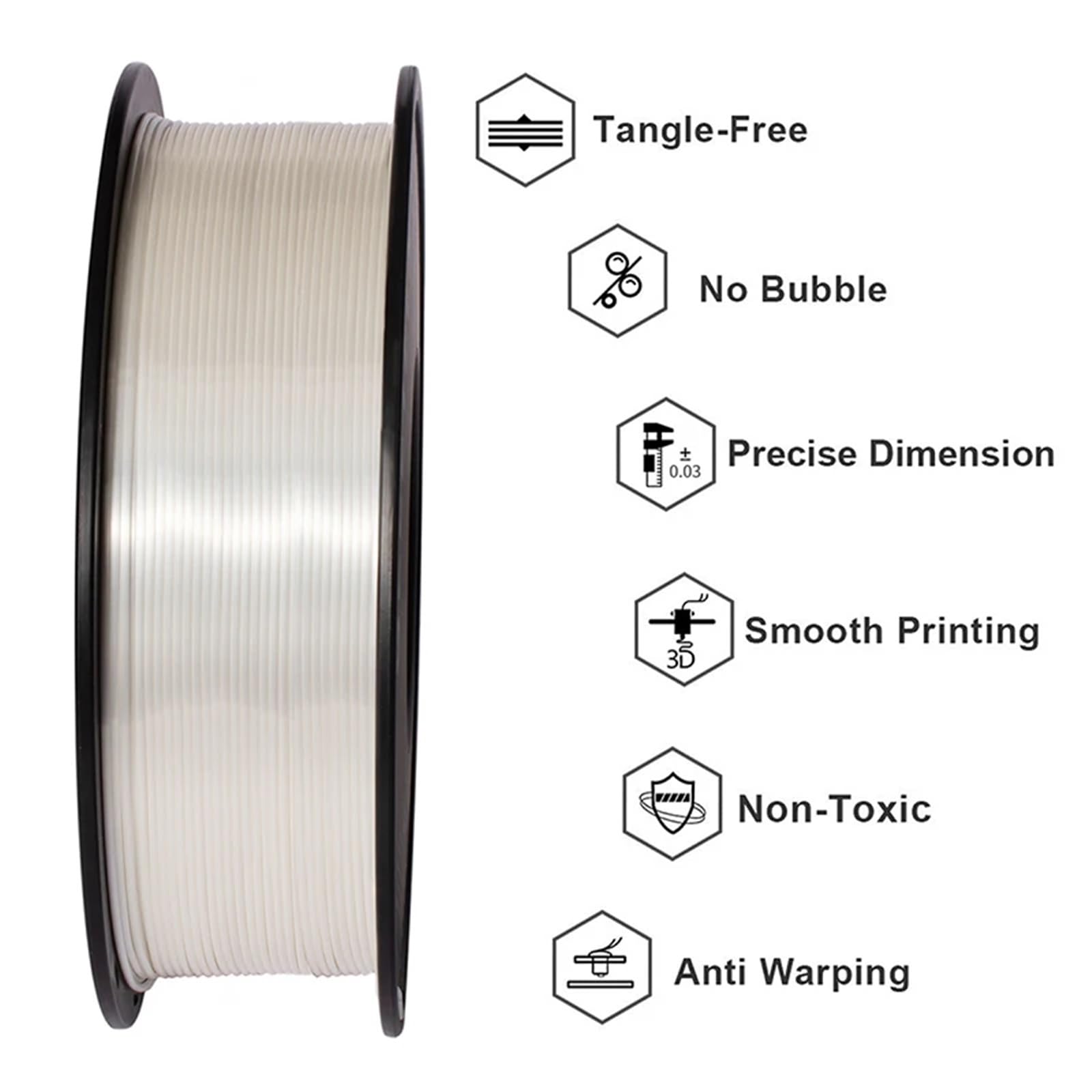 Filament pour Imprimante 3D Fil de bobine Filament PLA en soie 3d, 1 kg,75 mm, for matériau d'imprimante 3D, couleur spéciale, sans bulles(Silk bronze)