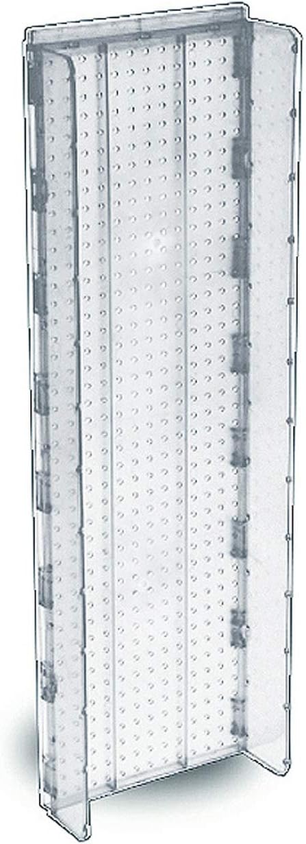 Styrene Clear Pegboard Powerwing Display13.75W x 44H Inches