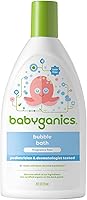 Babyganics Fragrance-Free Bubble Bath for Babies - Tear-Free, Non-Allergenic, Pediatrician Tested, 20 Fl Oz