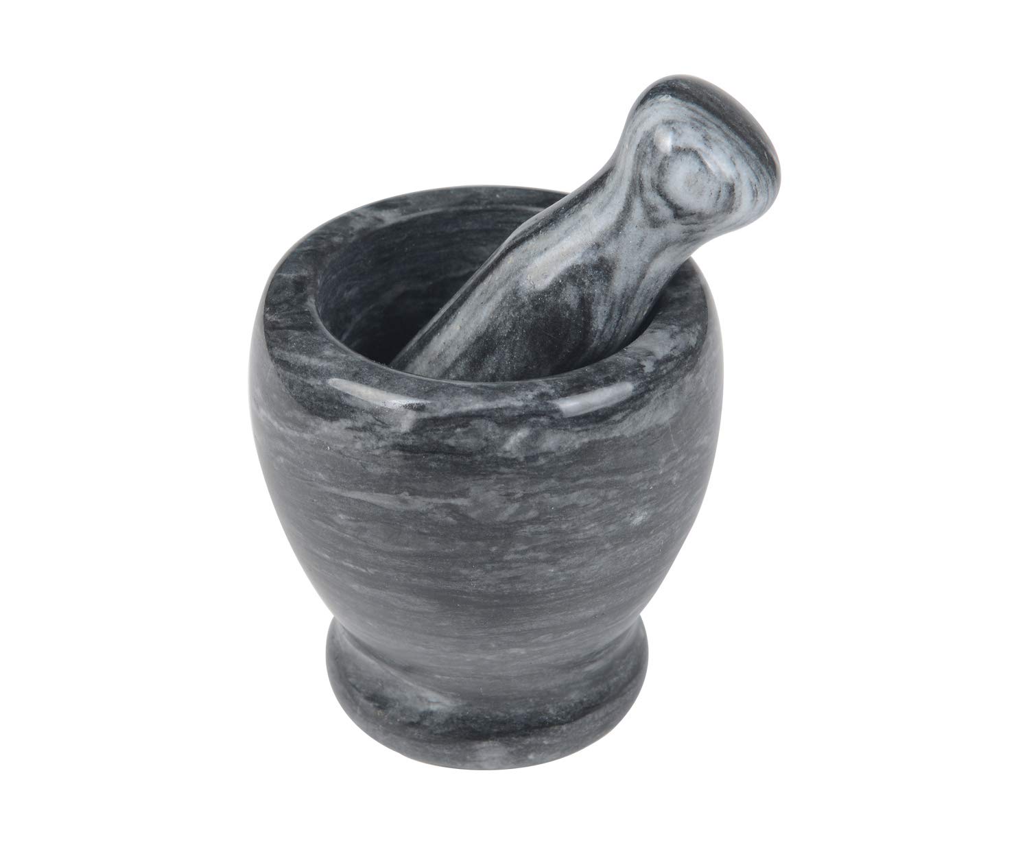 ZhenSanHuan Natural Granite Stone Mortar and Pestle Solid and Durable Crusher (Granite)