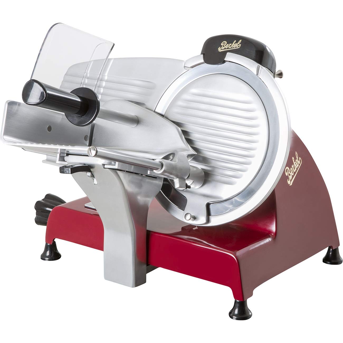 BERKEL - Cortadora Red Line 250 + Tajadera en ceniza y acero inoxidable (Negro)